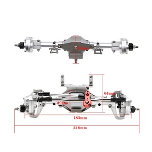 <span class=keywords><strong>Kit</strong></span> d'essieu pour <span class=keywords><strong>portail</strong></span> métallique, avant et arrière, pour Axial SCX10 II 90046 90047 313mm, pièce de mise à niveau de voiture 1/10 RC - Product Image 2