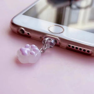 <span class=keywords><strong>Cat</strong></span> Phone Dust Plug Charm accessori per cellulari Charger Plug in Silicone per telefono Anti polvere spina per 2024 per telefono - Product Image 1