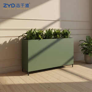 Jardinière haut de gamme en acier inoxydable pour projets d'aménagement intérieur et extérieur – Pot de jardinage de luxe - Product Image 1