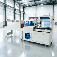 Machine d'emballage sous film rétractable haute efficacité avec scelleuse en L et tunnel de rétraction pour boîtes, films POF et PVC
