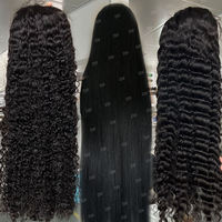 Perruque de cheveux naturels vietnamiens bruts de 40 pouces, HD, entièrement en dentelle, sans colle, vente en gros