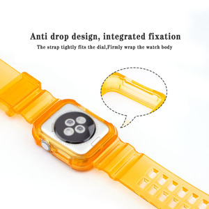 Housse de protection transparente pour <span class=keywords><strong>Apple</strong></span> <span class=keywords><strong>Watch</strong></span> Band Case 41mm 45mm 49mm <span class=keywords><strong>Bracelet</strong></span> pour Iwatch Series 1/2/3/4/5/6/7/SE <span class=keywords><strong>Bracelet</strong></span> de montre-<span class=keywords><strong>bracelet</strong></span> - Product Image 4