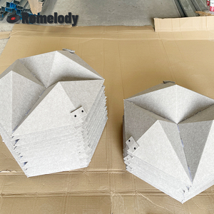 Chuyên nghiệp tùy chỉnh-thực hiện Trần âm thanh giảm xóc và giảm tiếng ồn sợi polyester hấp thụ âm thanh tấm - Product Image 5