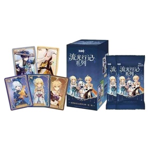 24 Boîtes en Gros MIHOYO Genshin Impact Flowing Light Chronicles Series Cartes Volume 1 Cartes <span class=keywords><strong>de</strong></span> Collection Jeu <span class=keywords><strong>de</strong></span> Cartes Jeu Célèbre - Product Image 1