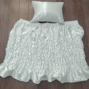 Set di Rivestimenti per Bara in Raso di Poliestere con Cuscino, Accessori Funerari per Decorazione Interna, Prodotti Funerari Europei - Product Image 6