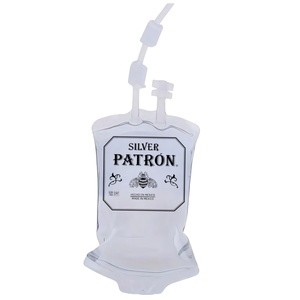 Patrón I.V. de Plástico de 400 ml Set de Cócteles de Tequila en Bolsa para Terapia de Goteo, Bebida Intravenosa Colorida con Vasos de Tequila - Product Image 6