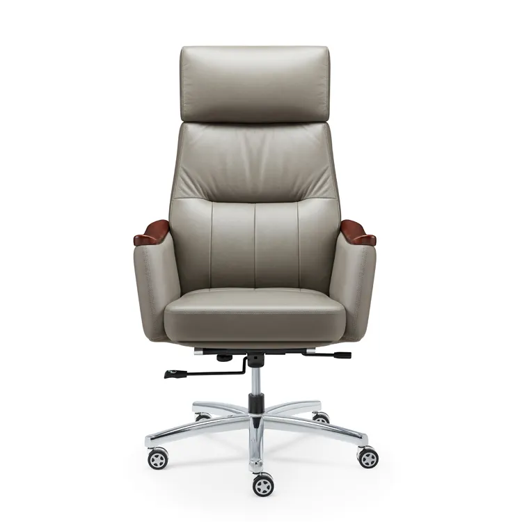 Nuovo Design in vera pelle sedia da ufficio regolabile in vera pelle sedia da ufficio con ruota