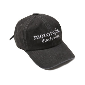 OGARP Motorcycle B.B Cap Noir Imprimé Technique Corée Produit % Coton Unisexe - Product Image 2