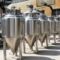 Réservoir conique de Fermentation de bière Top man way de 300l avec doseur à hop