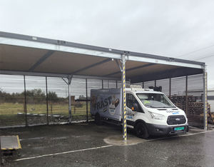 Panneau <span class=keywords><strong>de</strong></span> toit pour conteneur personnalisé <span class=keywords><strong>de</strong></span> 10 pieds <span class=keywords><strong>Abri</strong></span> pour conteneur entrepôt extérieur et équipement <span class=keywords><strong>de</strong></span> service d'ombrage pour parking à vendre - Product Image 4