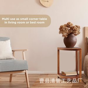 Qingzhi <b>Corner</b> <b>Shower</b> Stool Solid Wood Black Bathroom Seat With Storage <b>Rack</b> For Bath Safety - Product Image 3