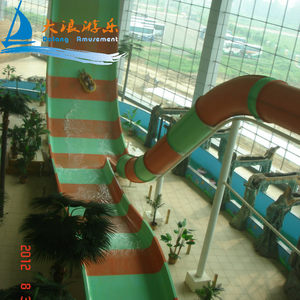 Toboggan aquatique en fibre de verre pour adultes de haute qualité équipement de jeu aquatique parc à thème d'aventure intérieur - Product Image 3
