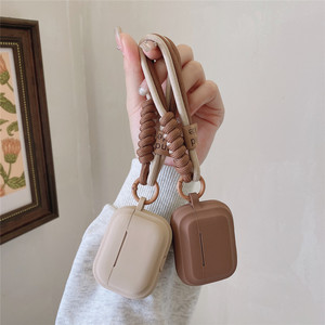 เคสซิลิโคน TPU แบบนิ่มพร้อมสายคล้องข้อมือเคสหูฟังกันกระแทกกันตกสำหรับ airpods 1 2 3 4 Pro 3 - Product Image 4