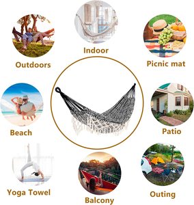 WOQI-hamaca portátil cómoda con bolsa de transporte para dormitorio, <span class=keywords><strong>jardín</strong></span> y patio trasero, barata, venta al por mayor - Product Image 6