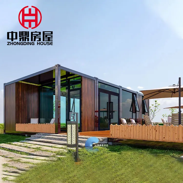 20ft portable living container homes 40ft luxury house prefabricated home with bathroom