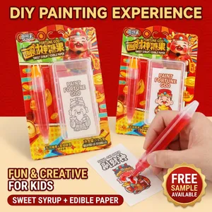 <span class=keywords><strong>Caramelle</strong></span> Creative a Tema Dio della Fortuna Fai-da-Te con Penna di Marmellata da 10g e Carta di Riso Commestibile da 3,5g, <span class=keywords><strong>Caramelle</strong></span> Novità della Cultura Cinese - Product Image 4