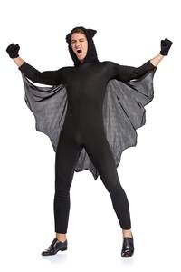 Costume de cosplay de vampire chauve-souris pour homme HP Halloween/Carnaval, combinaison de super-héros à capuche pour fête - Product Image 2