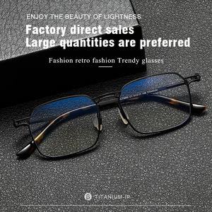 Kacamata optik <span class=keywords><strong>Titanium</strong></span> pria, kualitas tinggi tren bingkai modis untuk wanita - Product Image 6