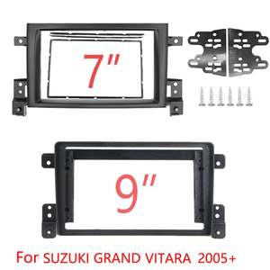 Marco estéreo para Radio de coche, Kit de embellecedor de Panel de montaje para tablero de instrumentos, DVD, 2 Din, Fascia, para Suzuki <span class=keywords><strong>Grand</strong></span> <span class=keywords><strong>Vitara</strong></span>, 2007-2012 - Product Image 2