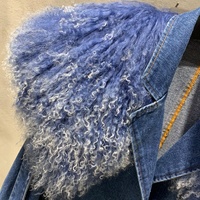Manteau en jean coupe-vent automne-hiver, manteaux en denim bleu vintage, veste en jean pour femmes avec fourrure