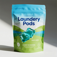 Sacs en plastique personnalisés pour capsules de lessive concentrée avec logo imprimé – Nettoyant liquide pour le linge