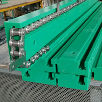 Chaîne de convoyeur en plastique, rail de guidage coulissant, bande en nylon résistante à l'usure, qualité alimentaire, autolubrifiant, rail de guidage UHMW PE1000