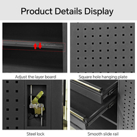 Armoire à outils en acier robuste avec serrure - Rangement industriel durable pour atelier et garage