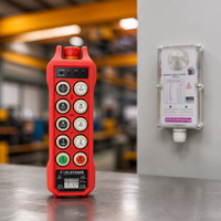 Control Remoto Inalámbrico Industrial de Alta Fiabilidad, Rojo, 8 Botones, Una Velocidad, Anti-interferencias, para Grúa Pórtico