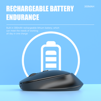 Mouse Nirkabel Ergonomis Isi Ulang 2.4g & Bluetooth untuk Komputer, Grosir Kustom OEM Cina