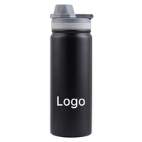 Bouteille d'eau isotherme portable pliable avec poignée, réutilisable et anti-fuite, idéale pour la gym et l'entraînement