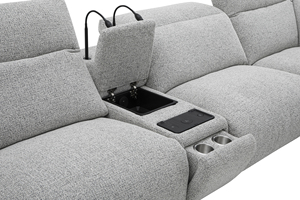 <span class=keywords><strong>Canapé</strong></span> sectionnel <span class=keywords><strong>électrique</strong></span> moderne avec lumières de lecture et console de rangement, <span class=keywords><strong>canapé</strong></span> motorisé pour home cinéma et salon - Product Image 6
