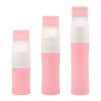 Bouteille rechargeable réutilisable en silicone Distributeur de shampoing de voyage Bouteille compressible Bouteilles à tête de brosse de voyage en silicone pour articles de toilette