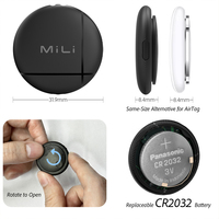 MiLi LiTag Duo pour traqueur et localisateur intelligent, clé de navigation pour bagages, compatible avec Google Find Hub et Apple Find My Airtag, système double