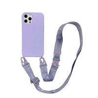 Étui de téléphone à bandoulière avec cordon en PP, crochet, toucher doux, polyester, antichoc, anti-rayures, protection à 360 degrés, étui XOUXOU pour