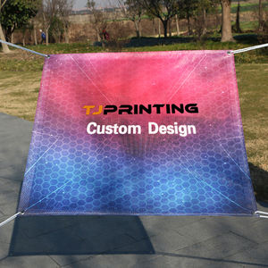 لافتات خارجية عالية الجودة مخصصة مضادة للماء بولي كلوريد الفينيل شبكة لافتة خارجية خلفية عمودية لافتات خارجية - Product Image 5