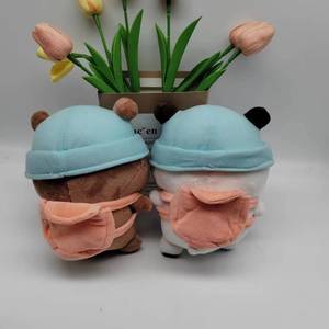 Cuscino Peluche a Forma di <span class=keywords><strong>Panda</strong></span> per Borsa, Accessorio Anime 2D, Cartone Animato, Imbottitura in Cotone PP, Regalo di Compleanno - Product Image 2