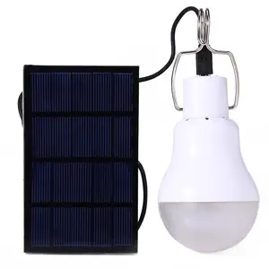 Outdoor Solar Panel Powered Portable Lamp Rechargeable Solar LED Camping Lights for Tent Hiking Fishing