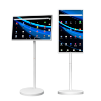 Televisor Inteligente Interactivo de 32 Pulgadas y 1080p |   Monitor Táctil Android con Panel Giratorio, Soporte de Pie para Exteriores, Autoservicio Comercial