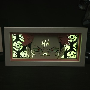 Lámpara de <span class=keywords><strong>Noche</strong></span> con Figura de Yuji Itadori de 7.8' en Caja de Luz ABS, Jujutsu Kaisen, Anime Japonés, Decoración de Habitación 3D, Regalo para Otaku - Product Image 2