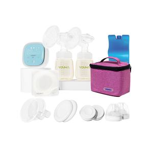 Alta quantità di YOUHA a basso rumore digitale LED bottiglia di latte doppio tiralatte elettrico con borsa del ghiaccio luce notturna Design - Product Image 1