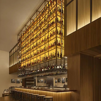 ONI Shopfitting rak lampu LED, furnitur Display bagian komersial gaya industri tahan air bahan besi Modern