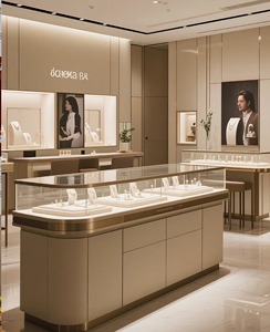 Nouvel ensemble de présentoirs à bijoux sur pied plateau de <span class=keywords><strong>vitrine</strong></span> de luxe présentoir noir présentoir de colliers de bijoux - Product Image 1