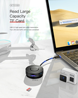 Hub USB-C Forida OEM, adaptateur Ethernet double HDMI RJ45, alliage d'aluminium, répartiteur USB Type-C, modèle HYD-9919T pour ordinateur portable, téléphone, tablette
