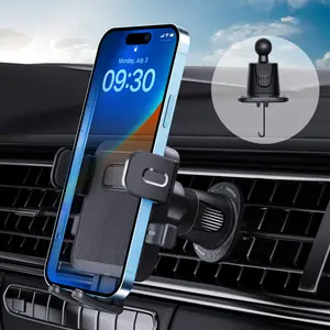 Newest Universal Car Phone Holder Top Ranking Silicone Phone Holder For Car Air Vent Clip 360 Degree Rotation