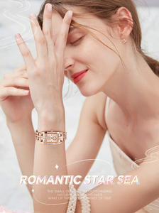 Orologio al quarzo CRRJU originale 5017 di tendenza personalizzato femminile in <span class=keywords><strong>acciaio</strong></span> inossidabile diamante luminoso vintage 5017 per il tempo libero orologio a mano - Product Image 6