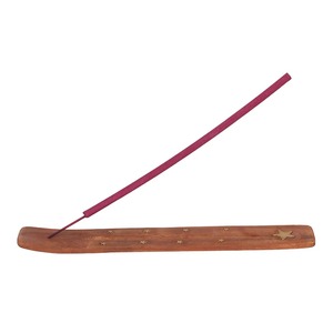 Soporte para incienso de madera natural de alta demanda con bandeja recolectora de cenizas para rituales diarios de Puja y oración, disponible a un precio razonable. - Product Image 6