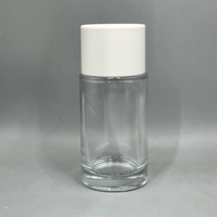Flacon de parfum en verre rechargeable 30ml 50ml 100ml, flacon pulvérisateur cosmétique vide, vaporisateur à fine brume, fond épais, col à vis cylindrique