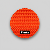 Tissu en maille côtelée double Fanta en polyester, matériau textile texturé extensible pour la confection de vêtements et de mode