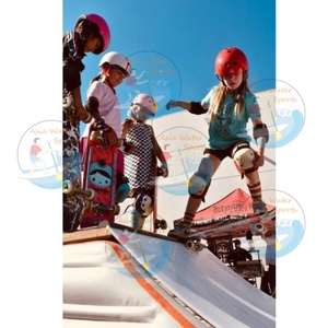 Rampe de skate gonflable certifiée CE |   Halfpipe pliable portable avec pompe à air - Product Image 6