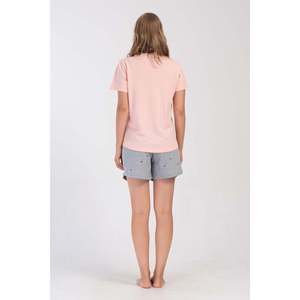 Conjunto de Pijama para Mujer, Talla XXL, Cuello Redondo, Manga Corta, Chaqueta Ovalada, Cómodo - Product Image 1